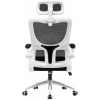 Офісне крісло GT Racer X-5728 White/Black зображення 5