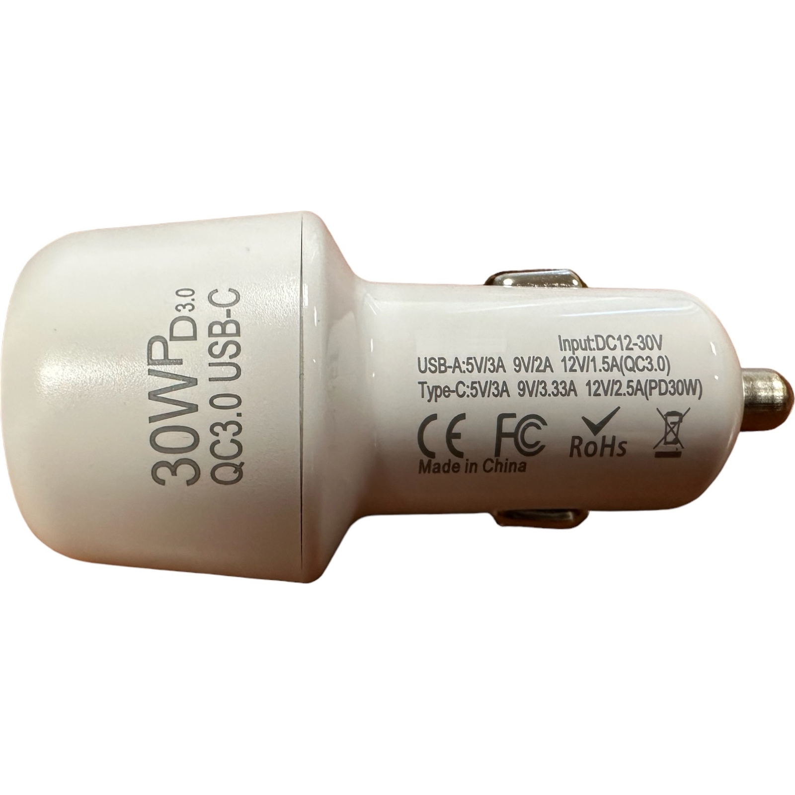 Зарядний пристрій XoKo CQC-220 PD Type-C 30W/3A USB 3A White (CQC-220-WH) зображення 2