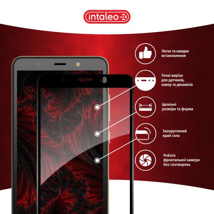 Скло захисне Intaleo Full Glue Tecno POP 3 (BB2) (1283126503115) зображення 3