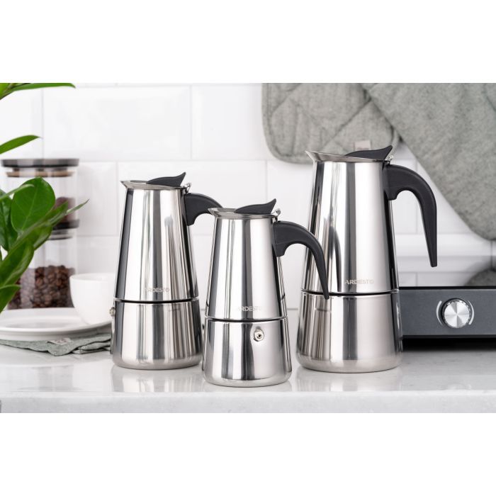 Гейзерная кофеварка Ardesto Gemini Apulia 4 чашки (AR0804SS) изображение 5