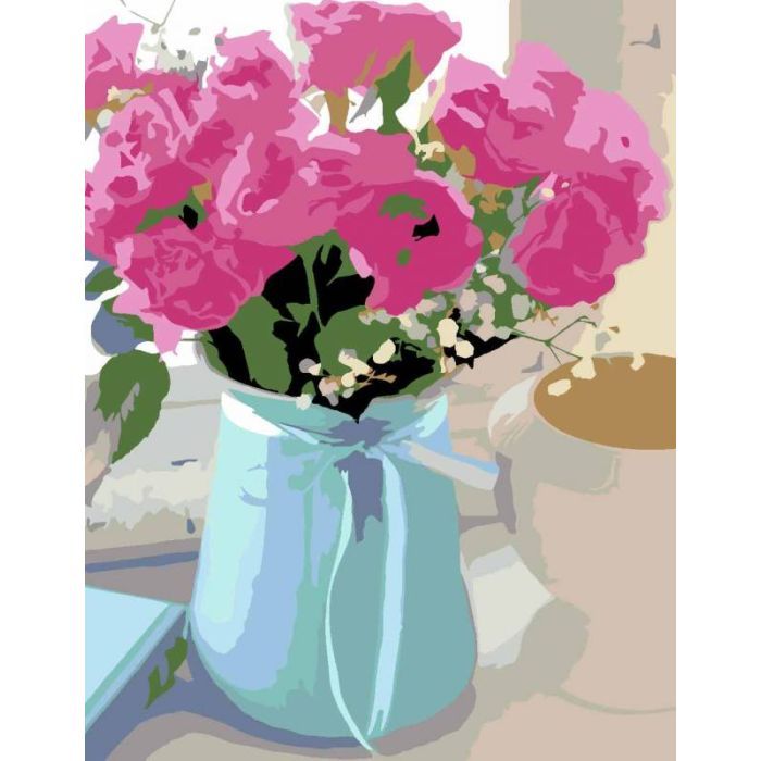 Картина по номерам Rosa Цветы 2.47“ 35 х 45 см (4823098514954)