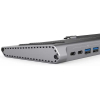 Порт-реплікатор XoKo 14-in-1 Dock USB-C (HDMI/VGA/USB3.0/.../USB-C PD/RJ45/..) (XK-AC1400-SL) зображення 5