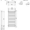 Сушарка для рушників Terma 780х530 Marlin (WGMAR078053K916SX) зображення 3