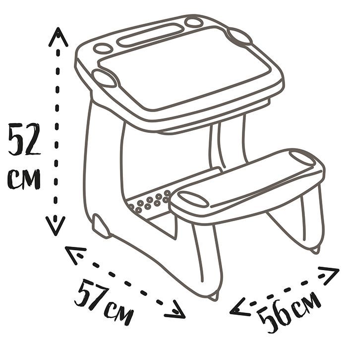 Набір для творчості Smoby Парта-дошка "Магічна" з аксес., 56х57х52 см (420224) зображення 4