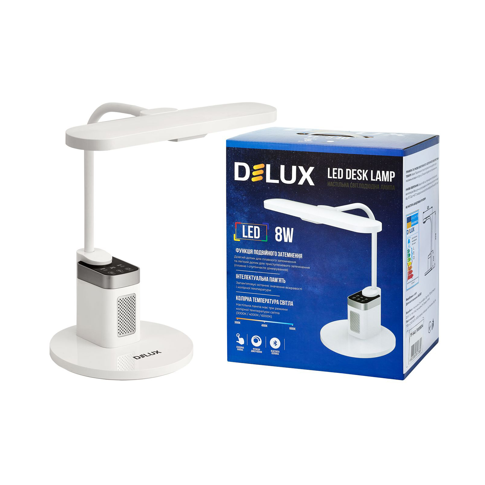 Настольная лампа Delux LED TF-540 8 Вт (90018133) изображение 2