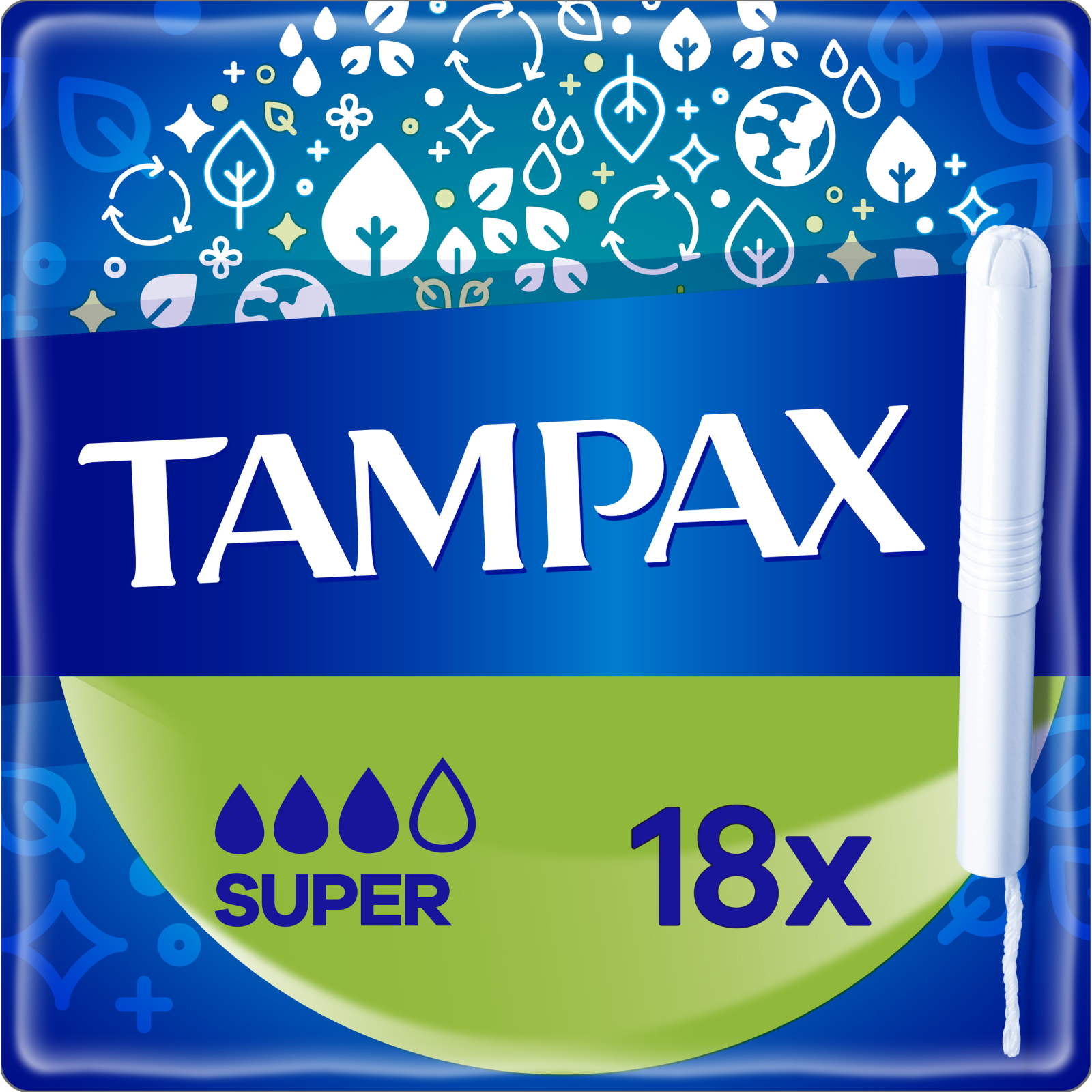 Тампоны Tampax Super с аппликатором 18 шт. (8006540716625)