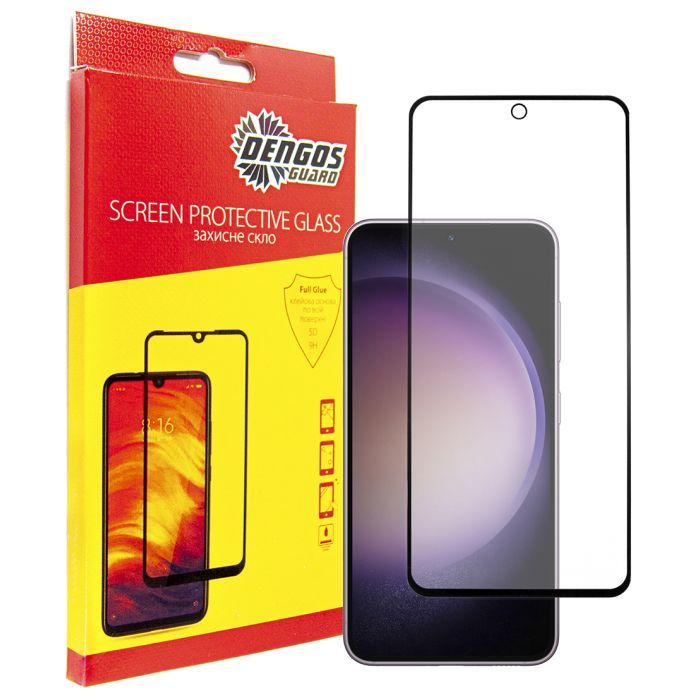 Стекло защитное Dengos Full Glue Samsung Galaxy S23 FE (black) (TGFG-322)