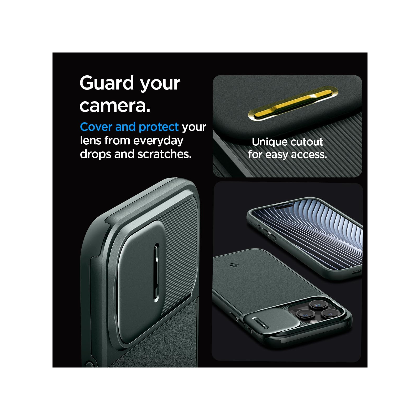 Чохол до мобільного телефона Spigen Apple iPhone 15 Pro Optik Armor MagFit Abyss Green (ACS06739) зображення 7