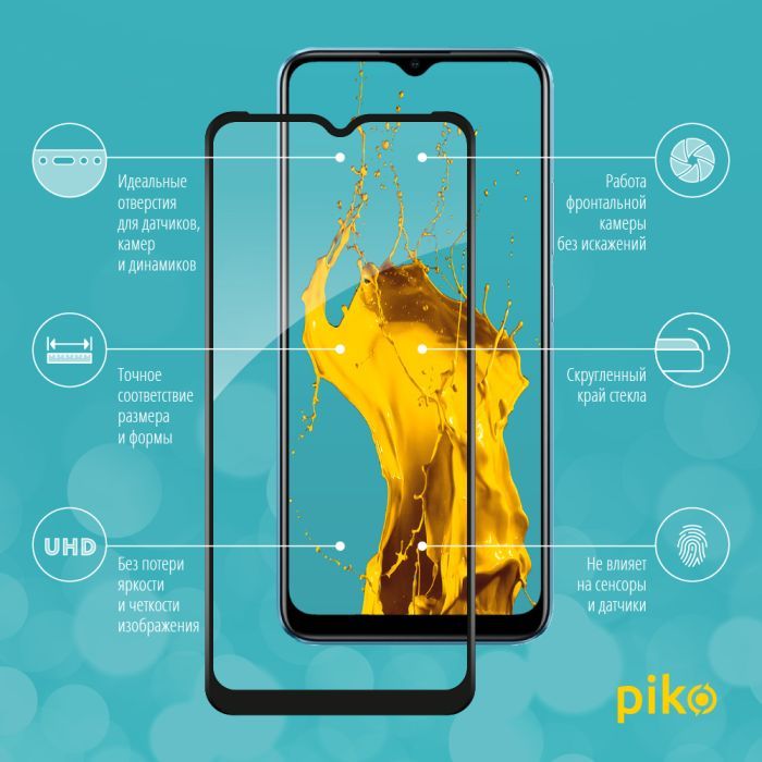 Скло захисне Piko Full Glue RealMe C21 (1283126518539) зображення 3