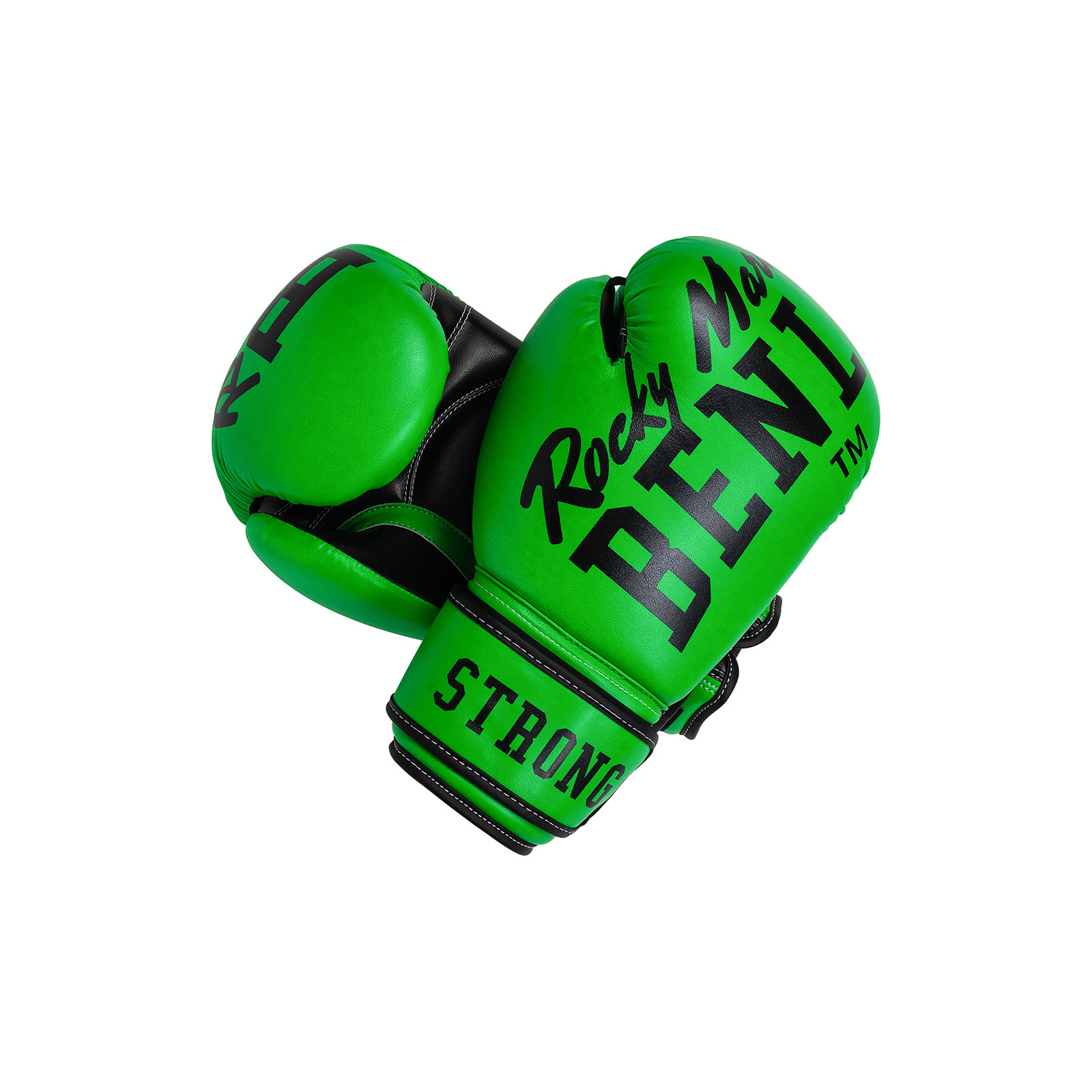 Боксерские перчатки Benlee Chunky B PU-шкіра 12oz Зелені (199261 (Neon green) 12 oz.)