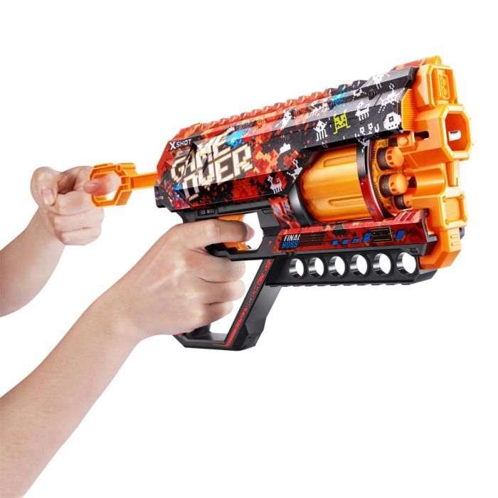 Іграшкова зброя Zuru X-Shot Швидкострільний бластер Skins Griefer Game Over (12 патронів) (36561D) зображення 8