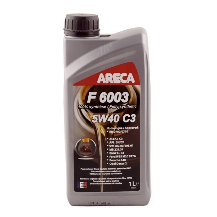 Моторное масло Areca F6003 5W-40 C3 1л (50896)
