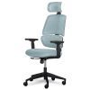 Офісне крісло Mealux Leo Air Grey / Blue (Y-543 KBGL)