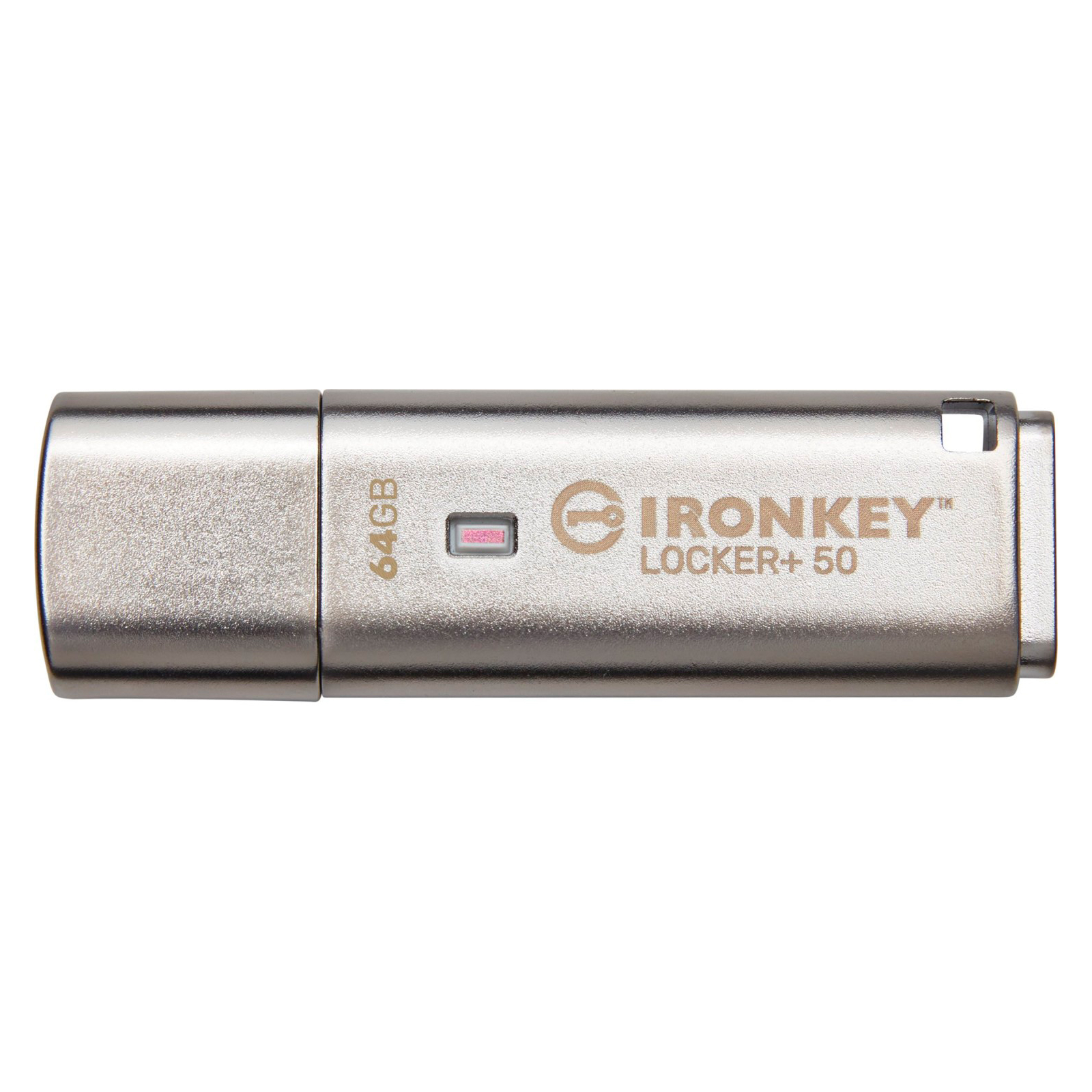 USB флеш накопитель Kingston 64GB IronKey Locker Plus 50 AES Encrypted USB 3.2 (IKLP50/64GB) изображение 3