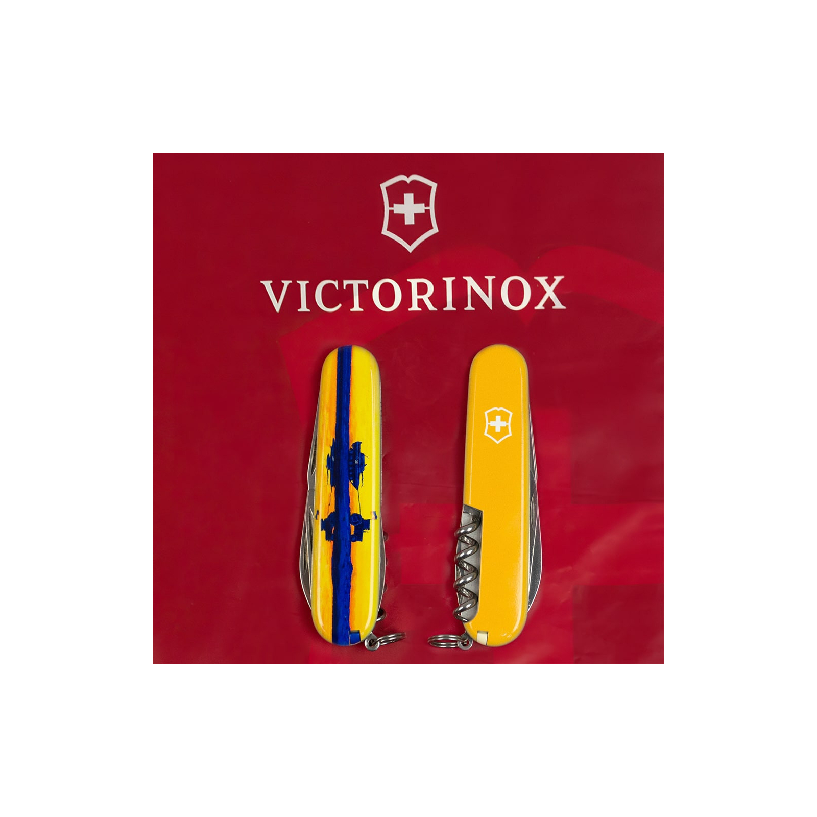 Ніж Victorinox Spartan Ukraine 91 мм Тризуб готичний синьо-жовтий (1.3603.7_T0637u) зображення 11