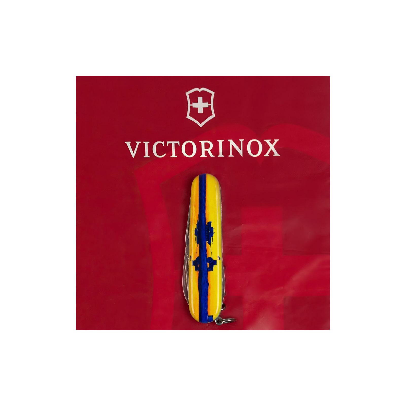 Ніж Victorinox Spartan Ukraine 91 мм Чорний Тризуб готичний синьо-жовтий (1.3603.3_T0636u) зображення 9