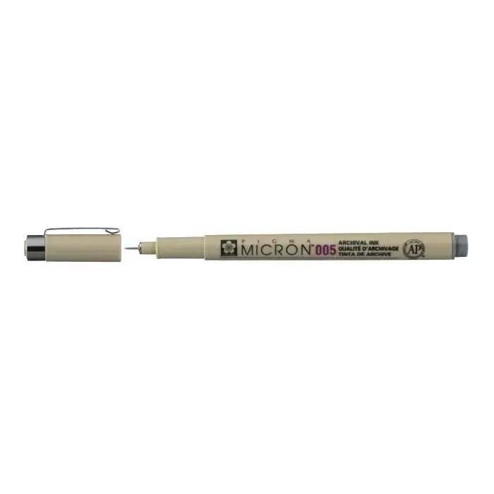Лайнер Sakura Pigma Micron (0.05) 0,2мм Серый (084511332898)