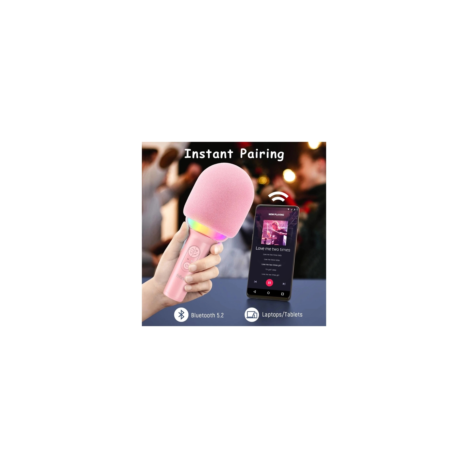 Мікрофон Fifine E2P Wireless Pink (E2P) зображення 4