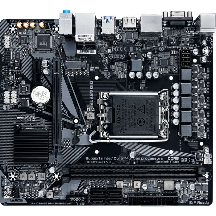 Материнская плата GIGABYTE H610M S2H V2 изображение 3