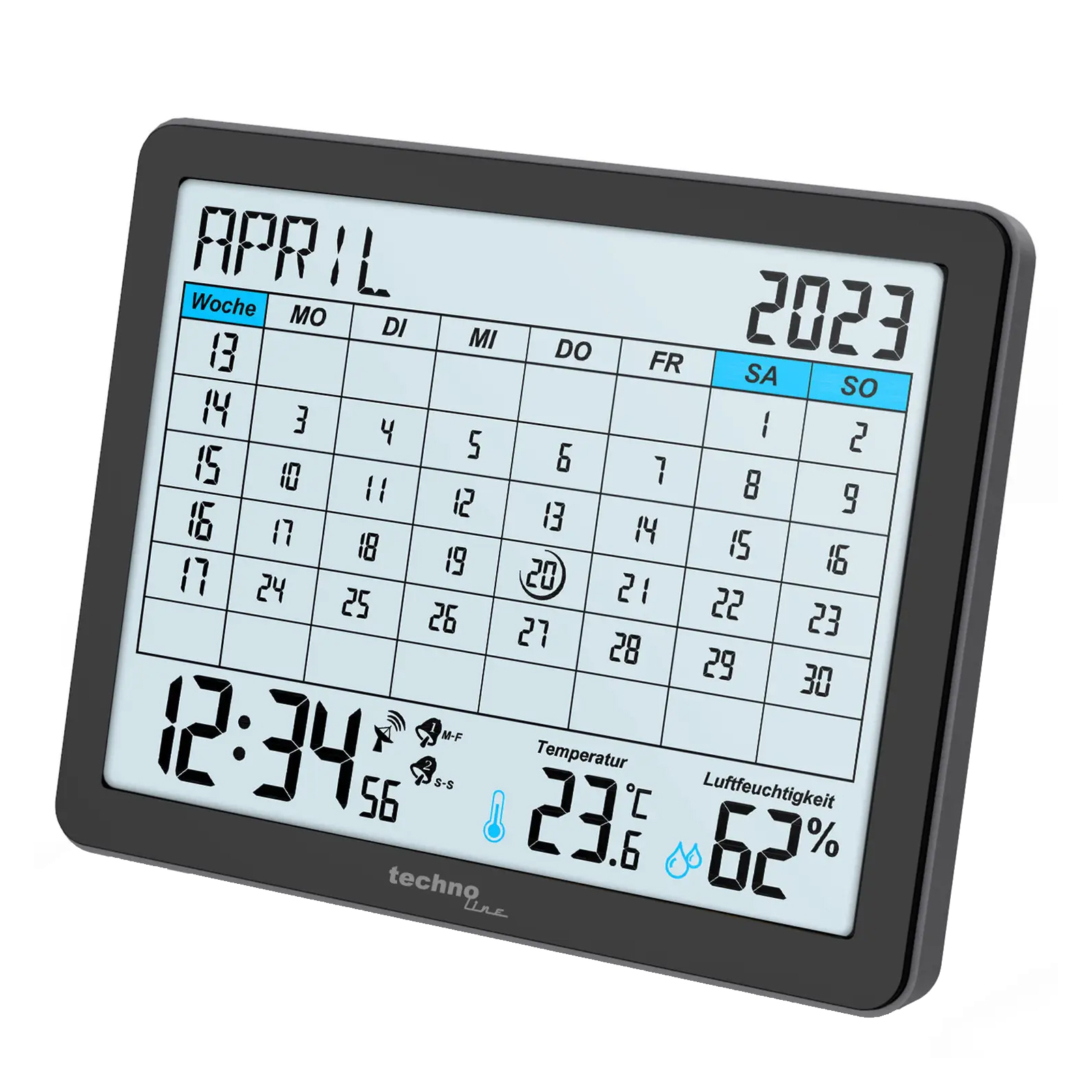 Настольные часы Technoline календар WT2600 Black (DAS302467) изображение 3