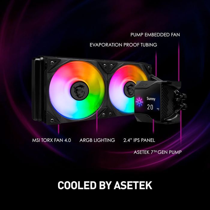 Система рідинного охолодження MSI MPG CORELIQUID D240 зображення 6