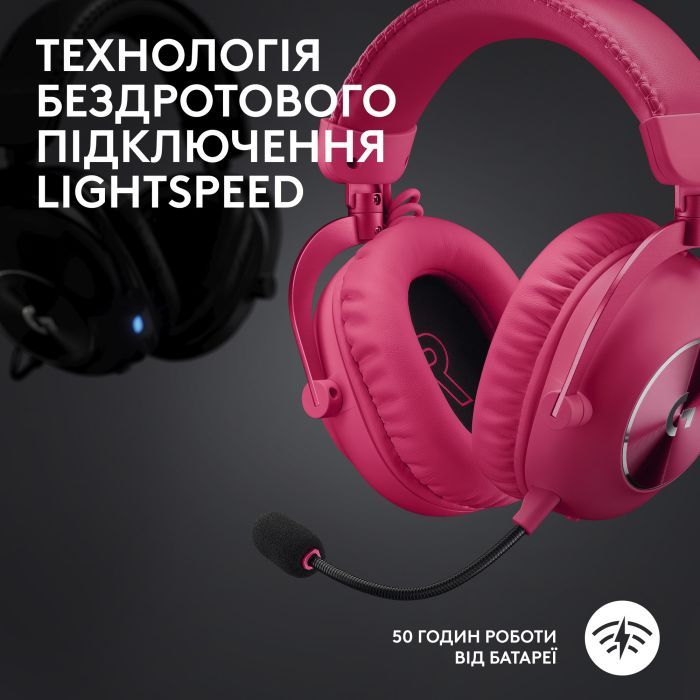 Наушники Logitech G Pro X 2 Lightspeed Wireless Black (981-001263) изображение 7