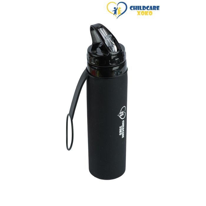 Пляшка для води XoKo ChildCare 100 Червона Складна Силіконова (XK-BOTL100-RD) зображення 2