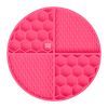 Універсальний посуд для тварин WAUDOG Silicone Килимок для злизування 21х21х3 см рожевий (23507) зображення 3