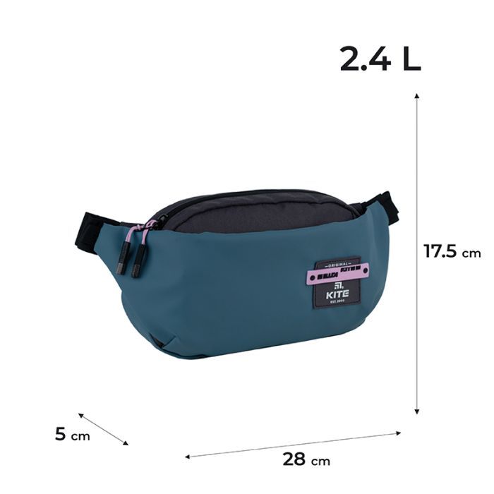 Сумка-бананка Kite Education teens голубая (K24-2771-2) изображение 2