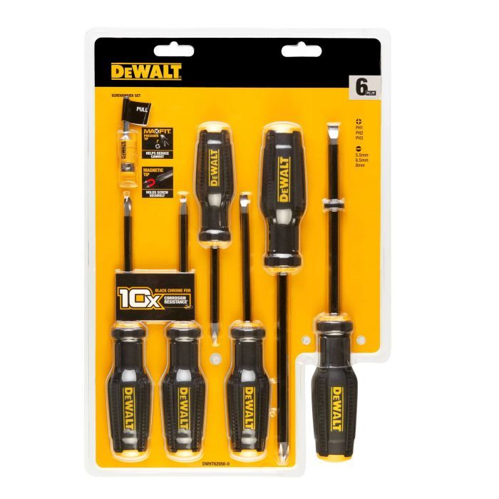 Набор отверток DeWALT TOUGHSERIES MAX FIT, 6 шт. (DWHT62056-0) изображение 3