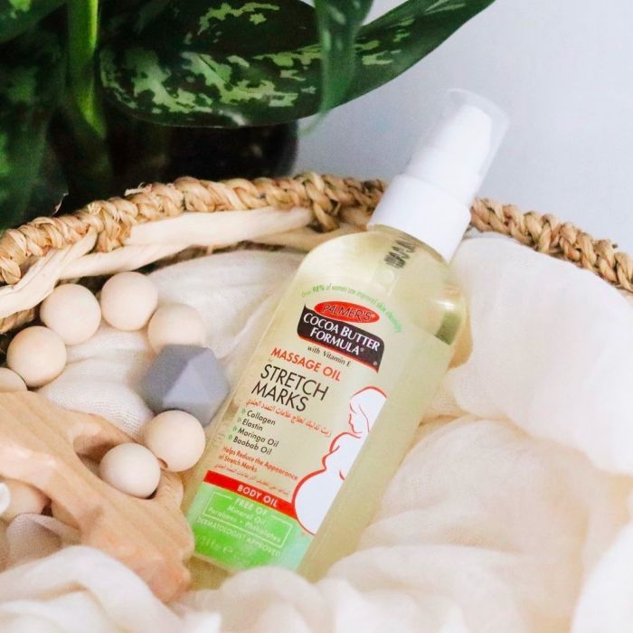Косметика для мам Palmer's массажное масло от растяжек с маслом какао и витамином Е, 100 мл (4376-6.00) изображение 5
