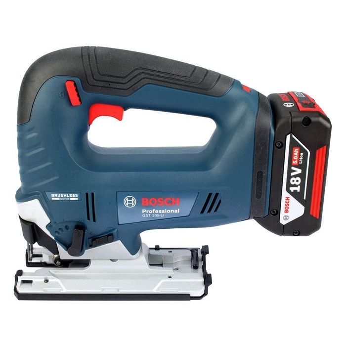 Електролобзик Bosch GST 185-LI 18В, 2х4Ah, 3500об/хв, кейс (0.601.5B3.024) зображення 2