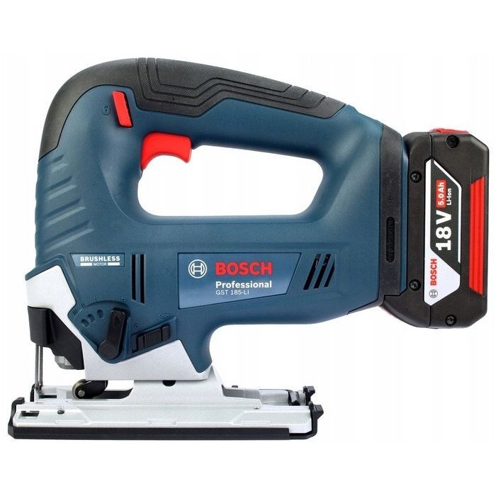 Електролобзик Bosch GST 185-LI 18В, 2х4Ah, 3500об/хв, кейс (0.601.5B3.024) зображення 5