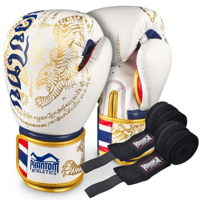 Боксерские перчатки Phantom Muay Thai Red 10 унцій (PHBG2505-10)