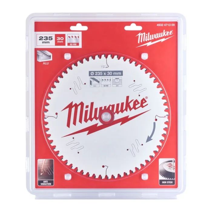 Диск пильный Milwaukee Alu PFTE 235х30х2,4мм, 60 зуб. (4932471309)