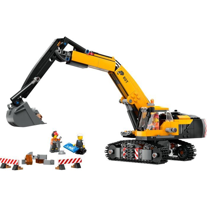 Конструктор LEGO City Жовтий будівельний екскаватор (60420) зображення 2