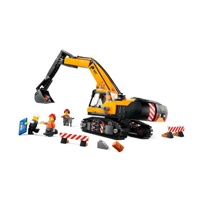Конструктор LEGO City Жовтий будівельний екскаватор (60420) зображення 3