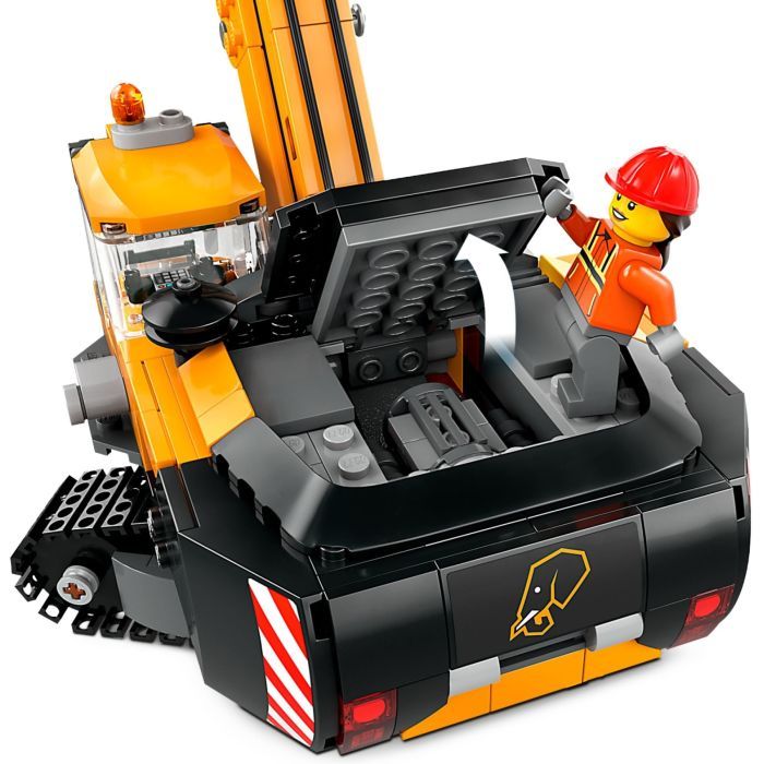 Конструктор LEGO City Жовтий будівельний екскаватор (60420) зображення 5