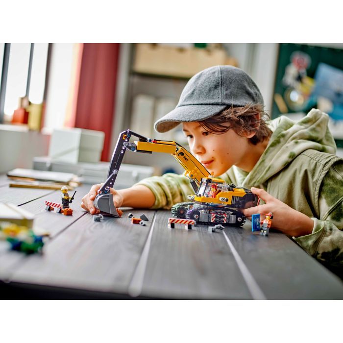 Конструктор LEGO City Жовтий будівельний екскаватор (60420) зображення 8
