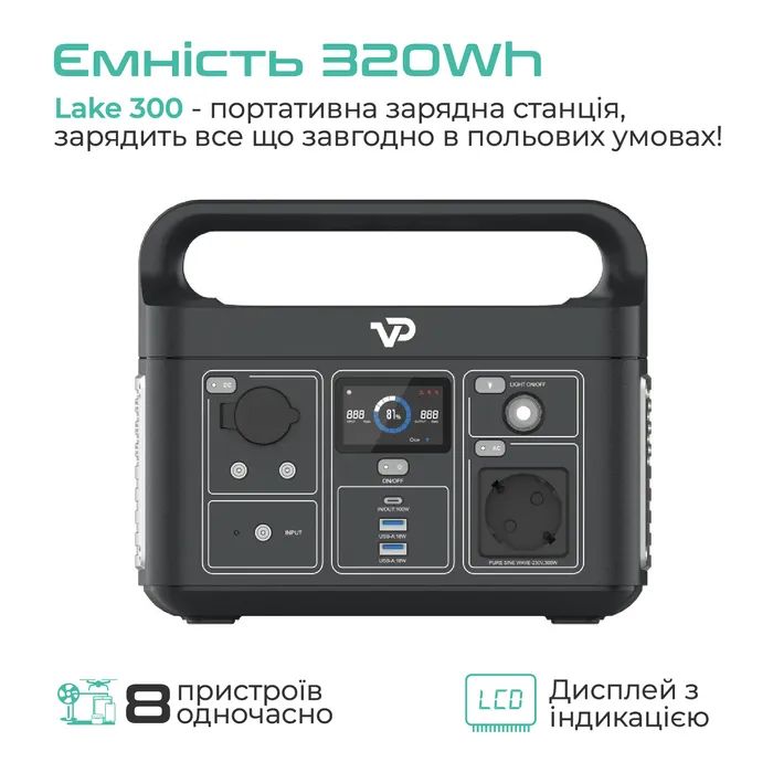 Зарядна станція Vigorpool VP11-EU. 300W (VP11-EU) зображення 2
