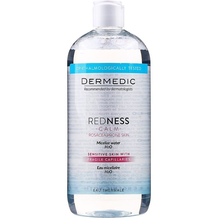 Міцелярна вода Dermedic Redness Calm Для чутливої шкіри H2O 500 мл (5901643176389)