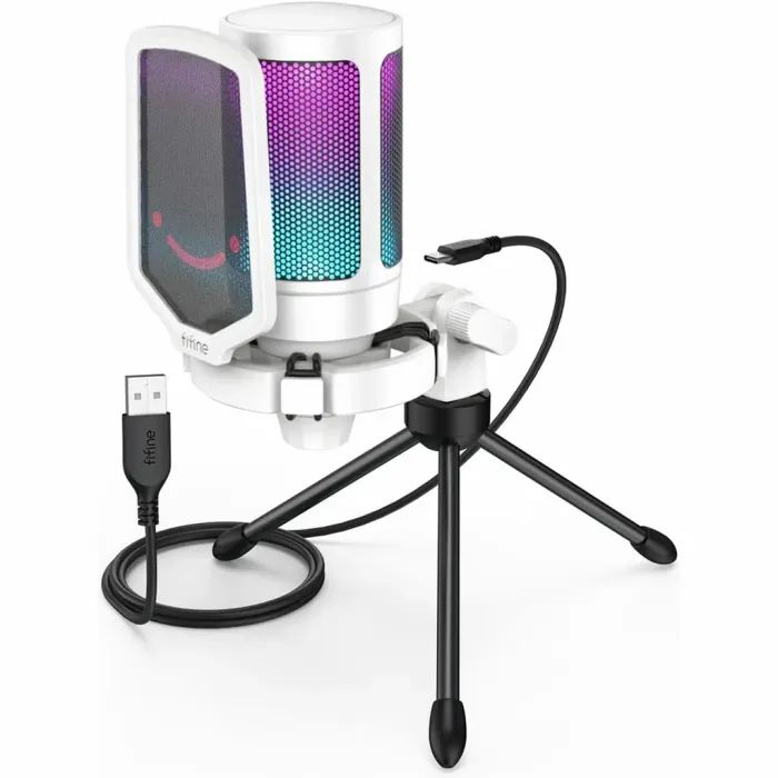 Мікрофон Fifine A6TW USB White (A6TW) зображення 4