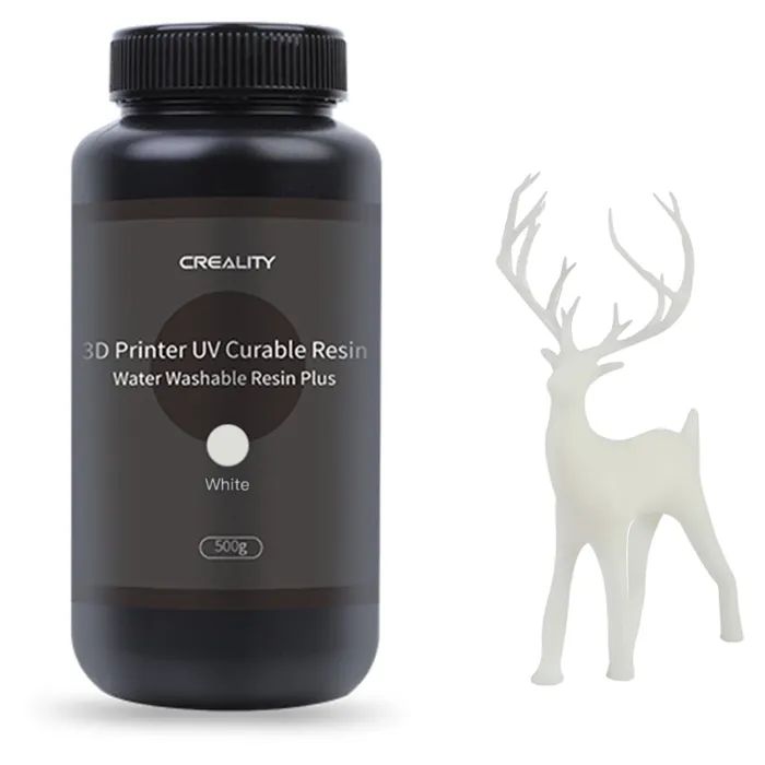Фотополимерная смола Creality Resin, Water Washable Plus 500г, white (3302010044) изображение 3