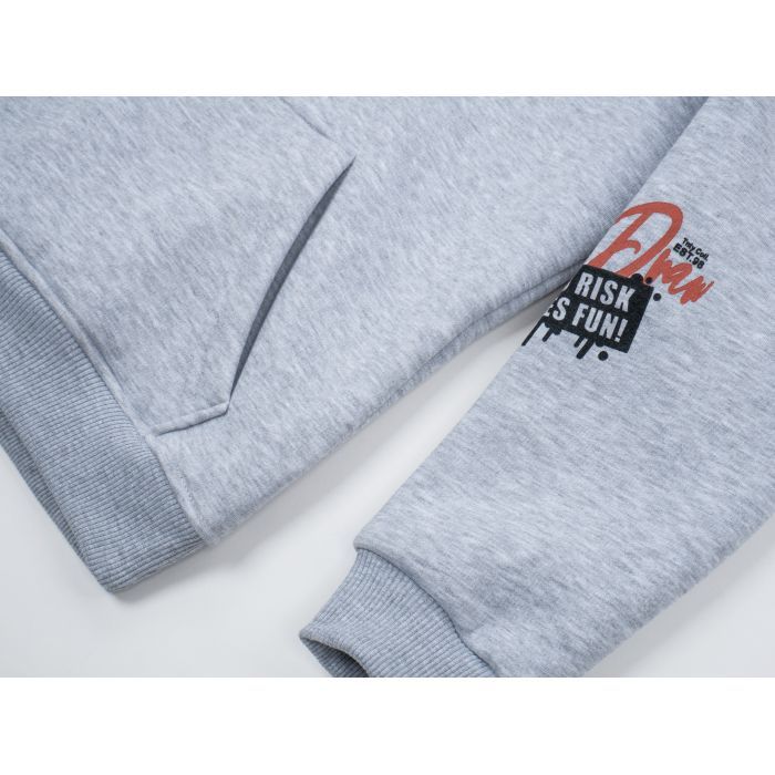 Кофта дитяча Toontoy худи на флісі (24311-158B-gray) зображення 4