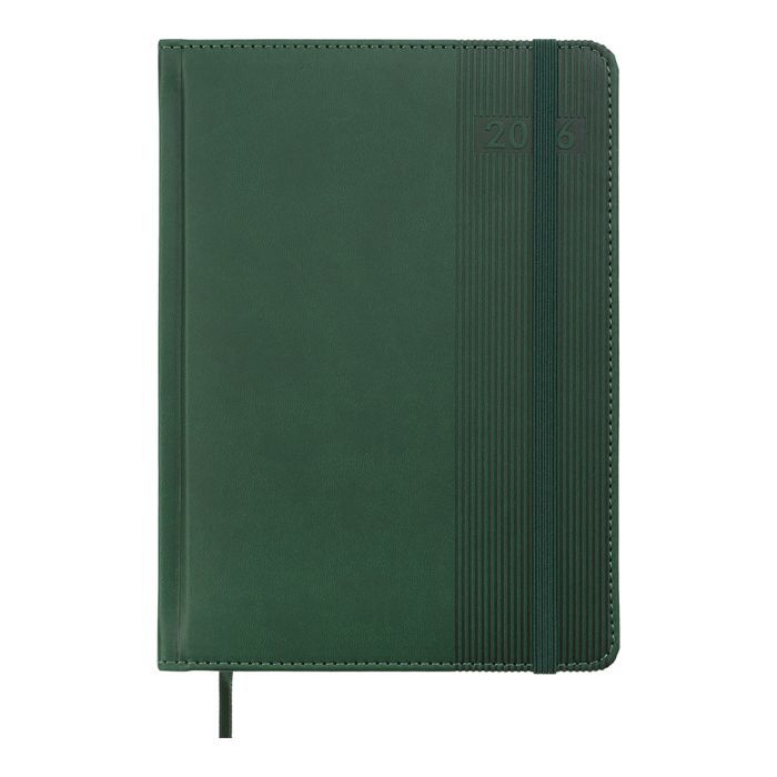 Тижневик Buromax датований 2026 BARONE, А5 зелений (BM.21107-04)