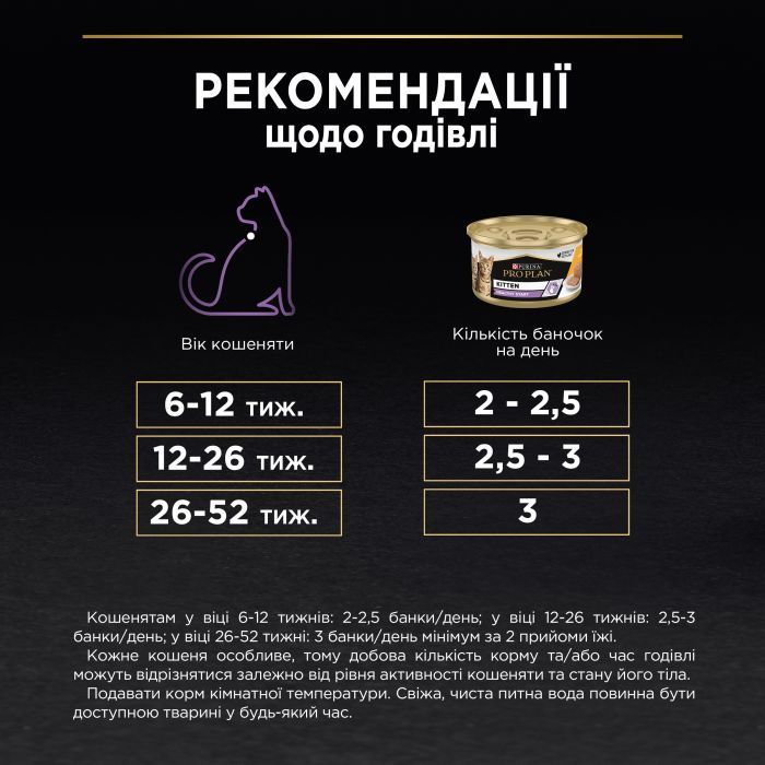Влажный корм для кошек Purina Pro Plan Kitten С курицей 85 г (8445290673688) изображение 5