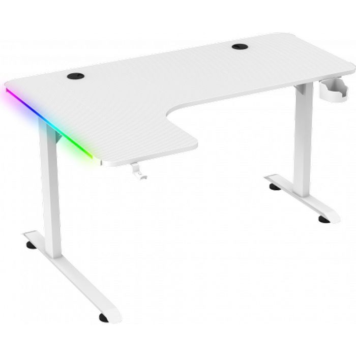 Компьютерный стол GT Racer T-1217 White (T-1217 (160x60-100x73) White)
