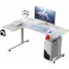 Компьютерный стол GT Racer T-1217 White (T-1217 (160x60-100x73) White) изображение 4