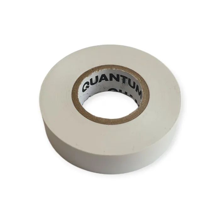 Ізоляційна стрічка Quantum white shinny 18мм/30м (QM-EIT130WS-18/30)