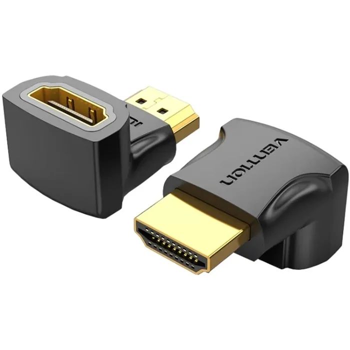 Переходник HDMI F to HDMI M 90° 4K 60Hz PVC Vention (AIOB0)